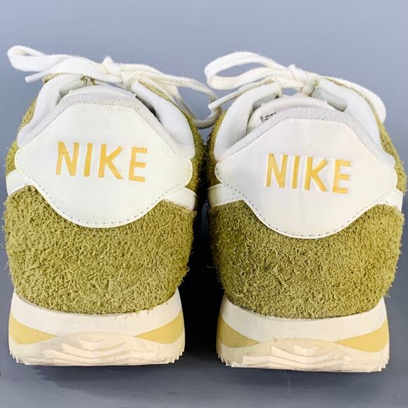 NIKE Size 11 Cortez SE Moss Green Suede Low Top Sneakers - Picture 3 of 8